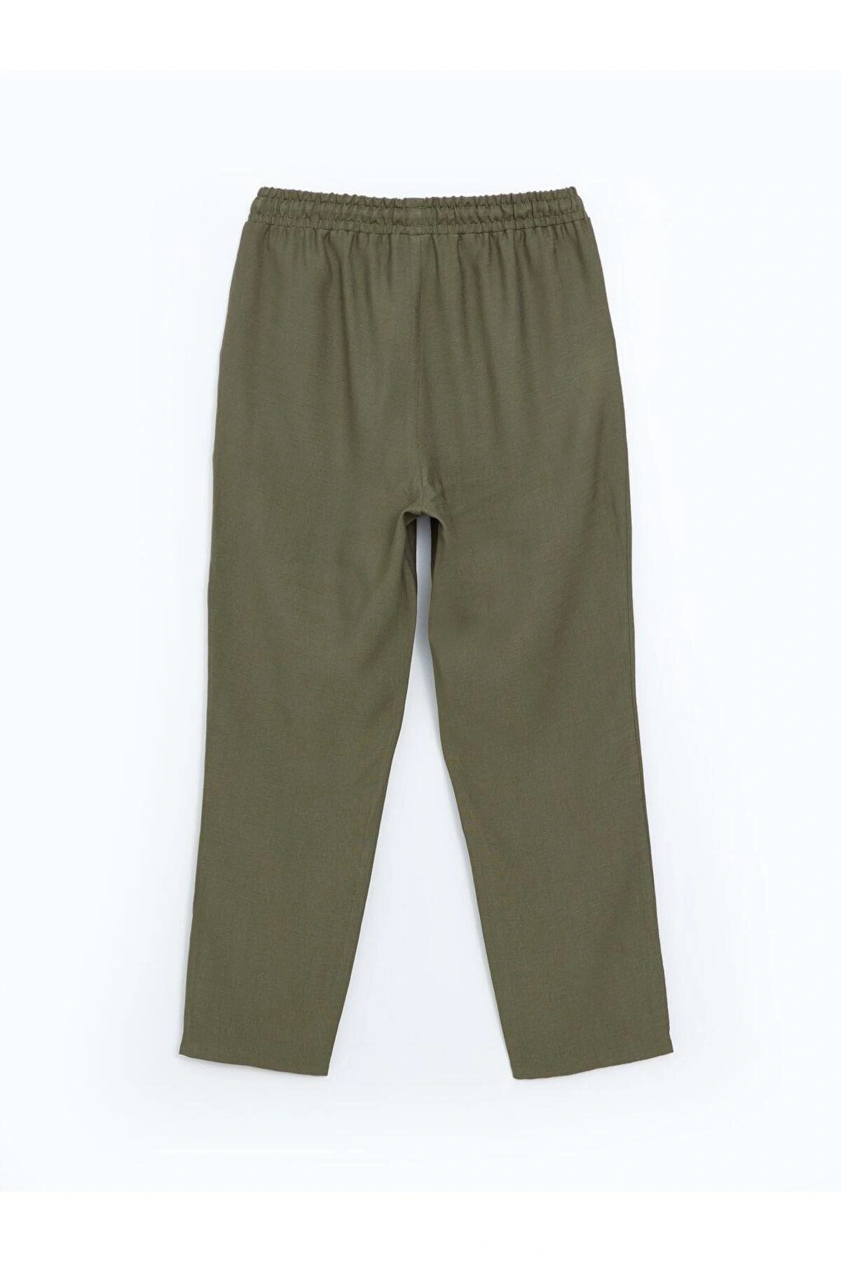 LCWAIKIKI Classic Beli Lastikli Loose Fit Kadın Pantolon