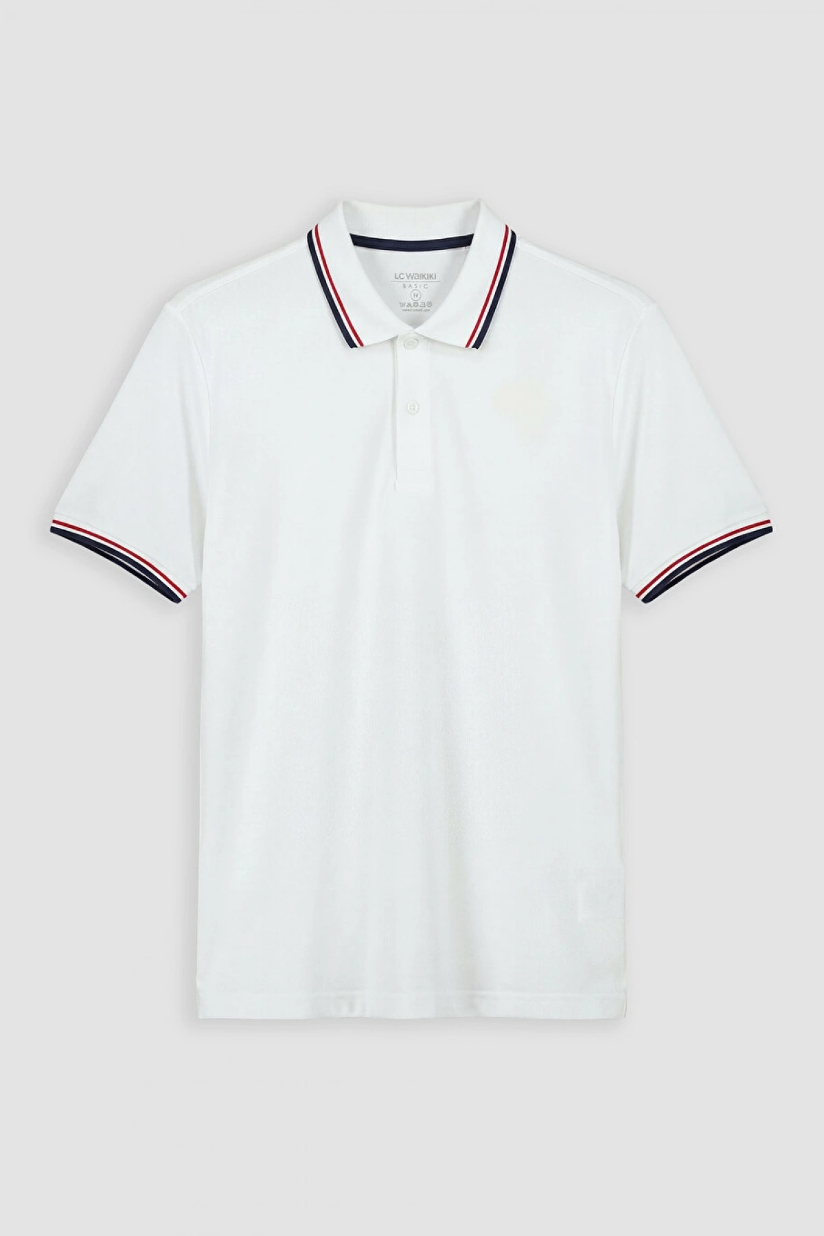 LCWAIKIKI Classic Beyaz Polo Yaka Pike Erkek Tişört