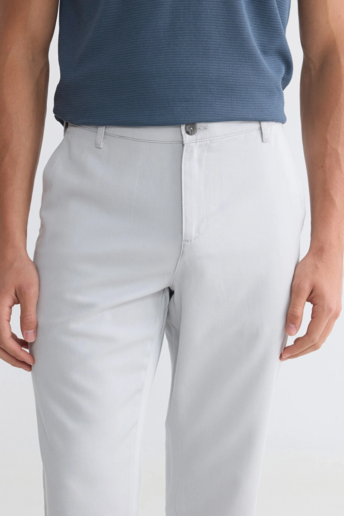 LCWAIKIKI Classic Gri Regular Fit Erkek Chino Pantolon