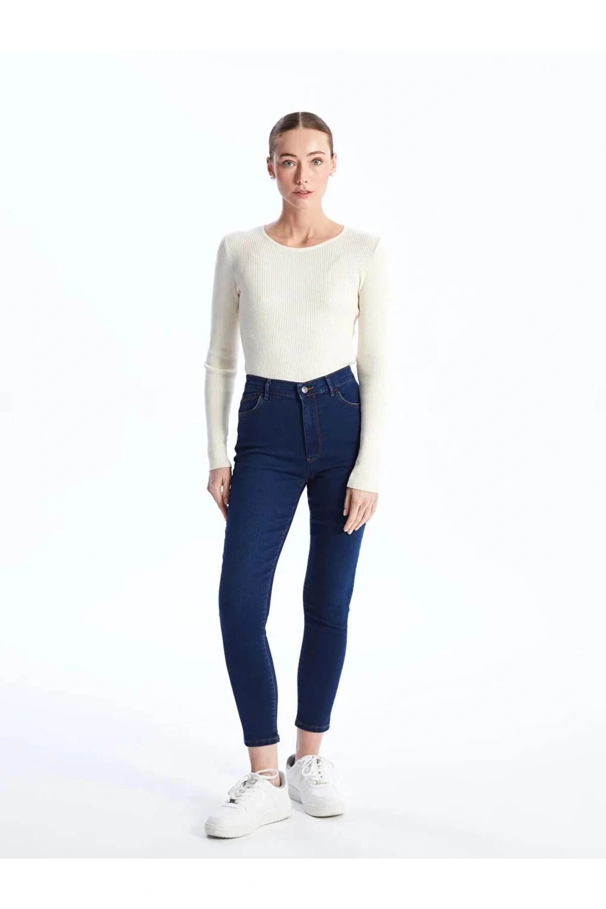 LCWAIKIKI Classic İndigo Slim Fit Kadın Jean Pantolon