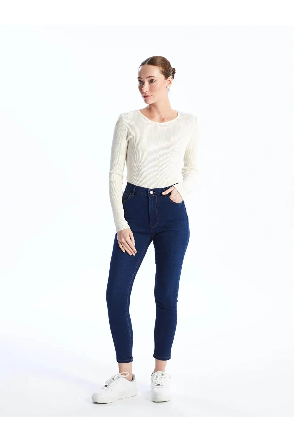 LCWAIKIKI Classic İndigo Slim Fit Kadın Jean Pantolon
