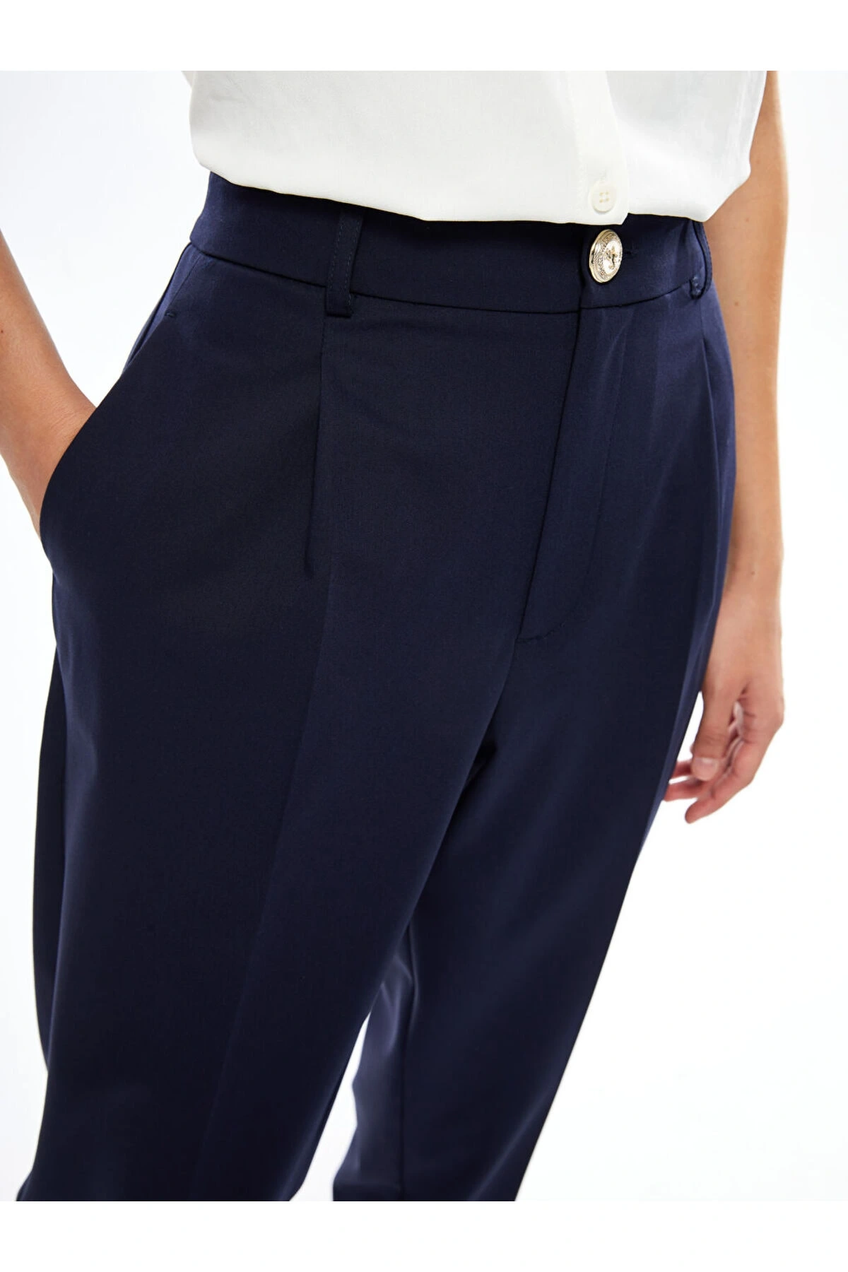 LCWAIKIKI Classic Lacivert Loose Fit Kadın Pantolon