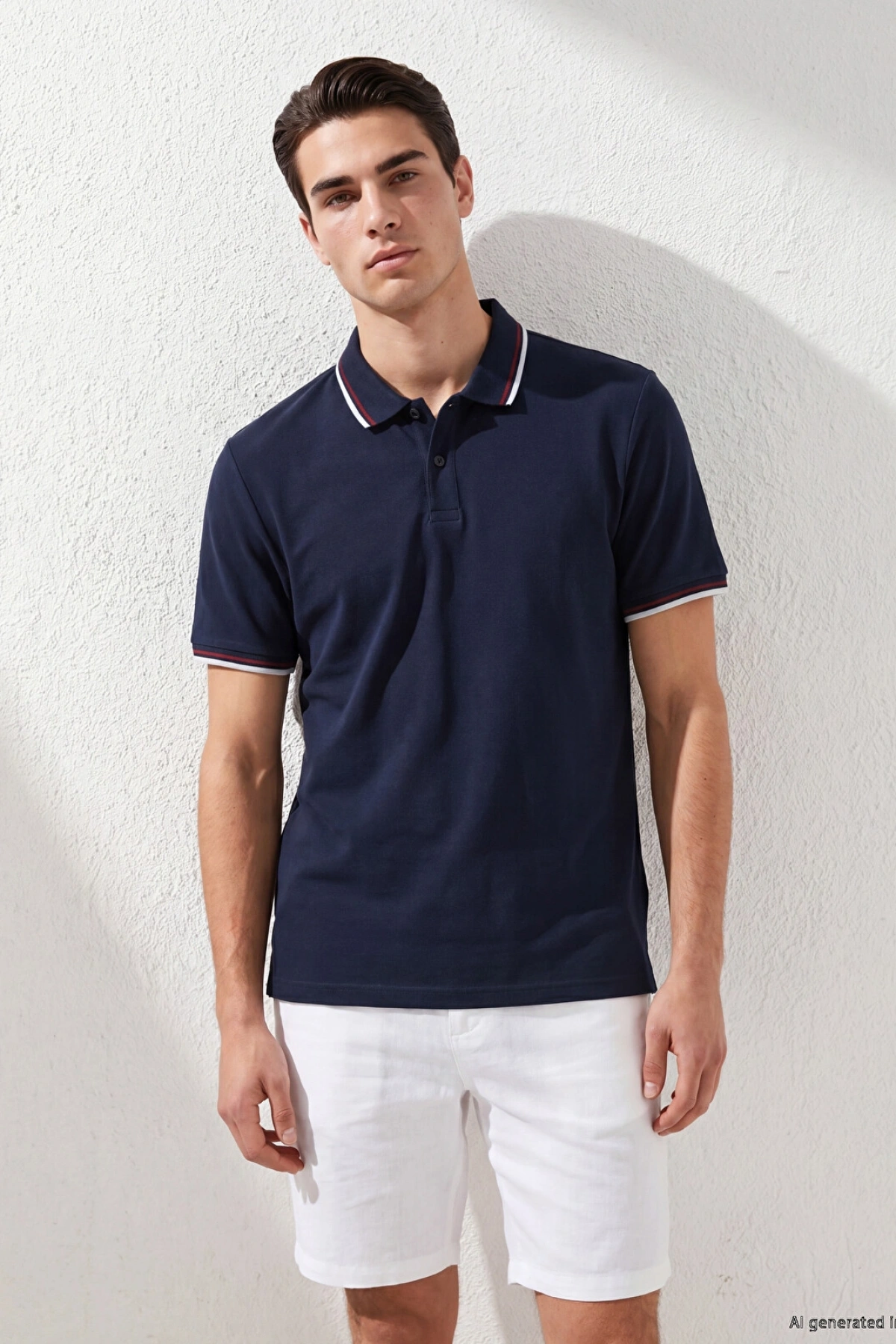 LCWAIKIKI Classic Lacivert Polo Yaka Pike Erkek Tişört