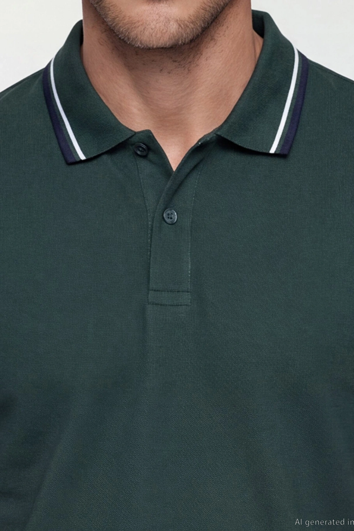 LCWAIKIKI Classic Yeşil Polo Yaka Pike Erkek Tişört