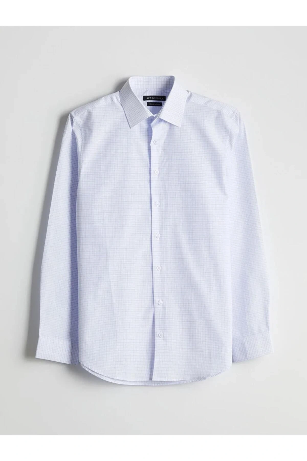 LCWAIKIKI Formal Mavi Regular Fit Uzun Kollu Poplin Erkek Gömlek