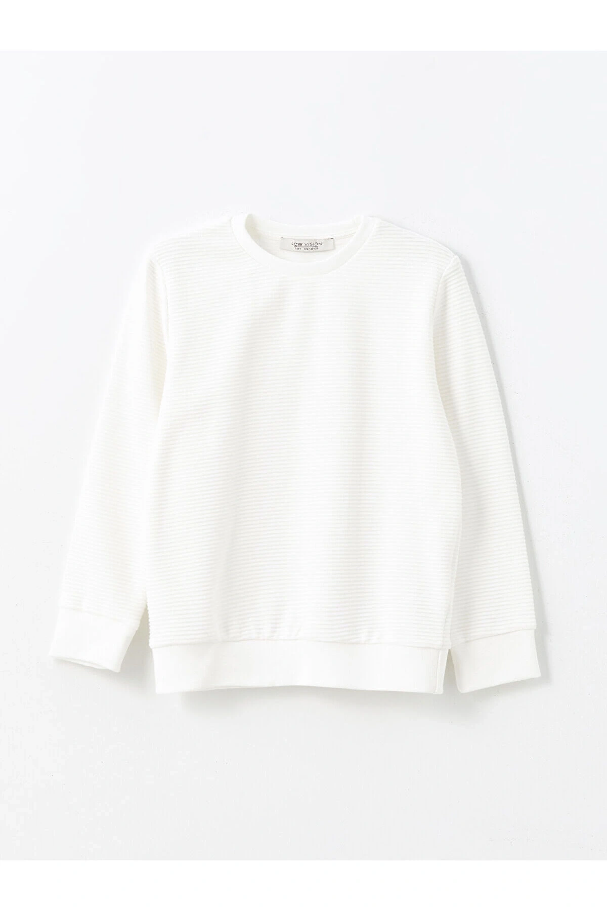 LCWK Bisiklet Yaka Dokulu Erkek Çocuk Sweatshirt