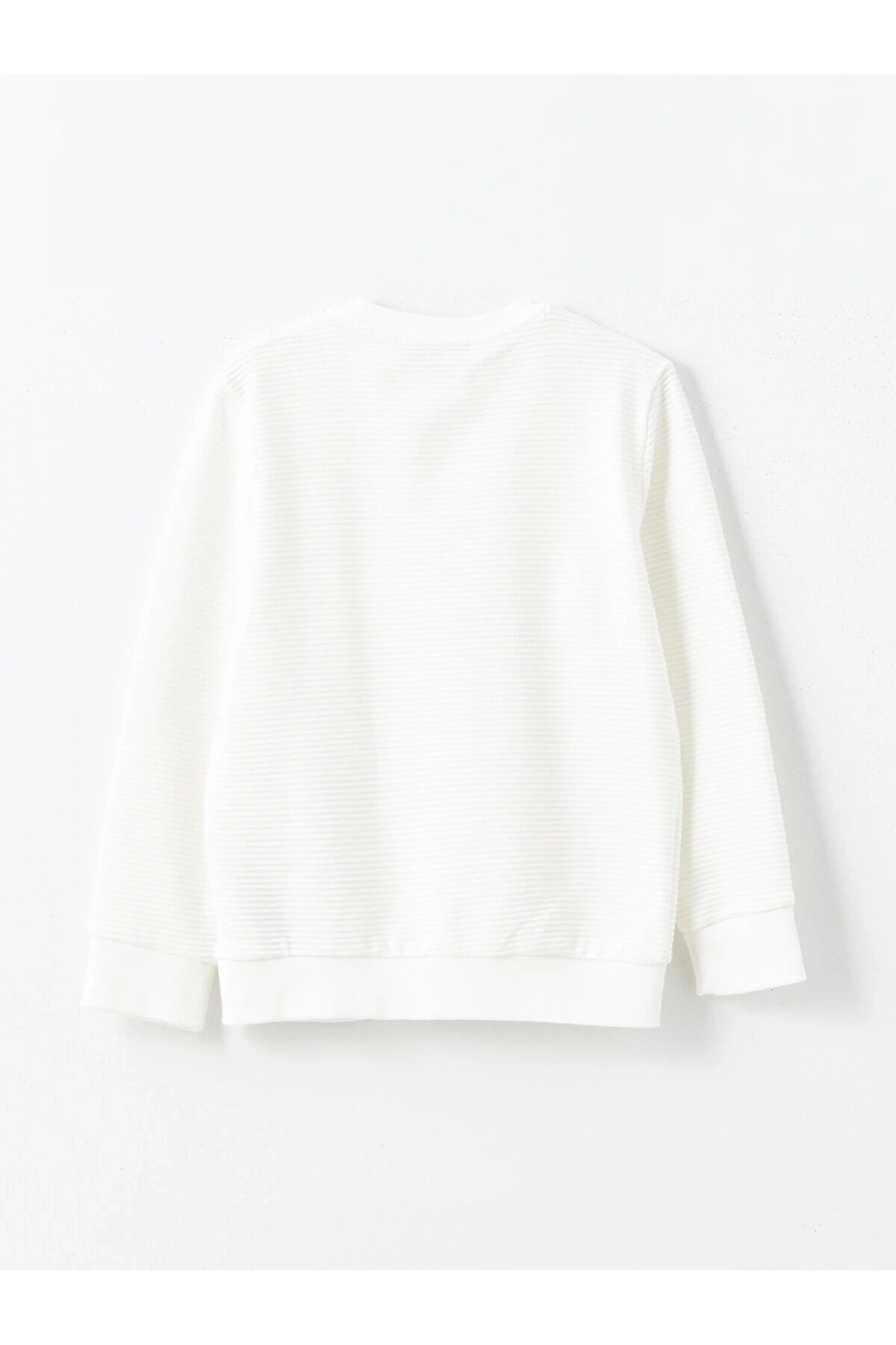 LCWK Bisiklet Yaka Dokulu Erkek Çocuk Sweatshirt