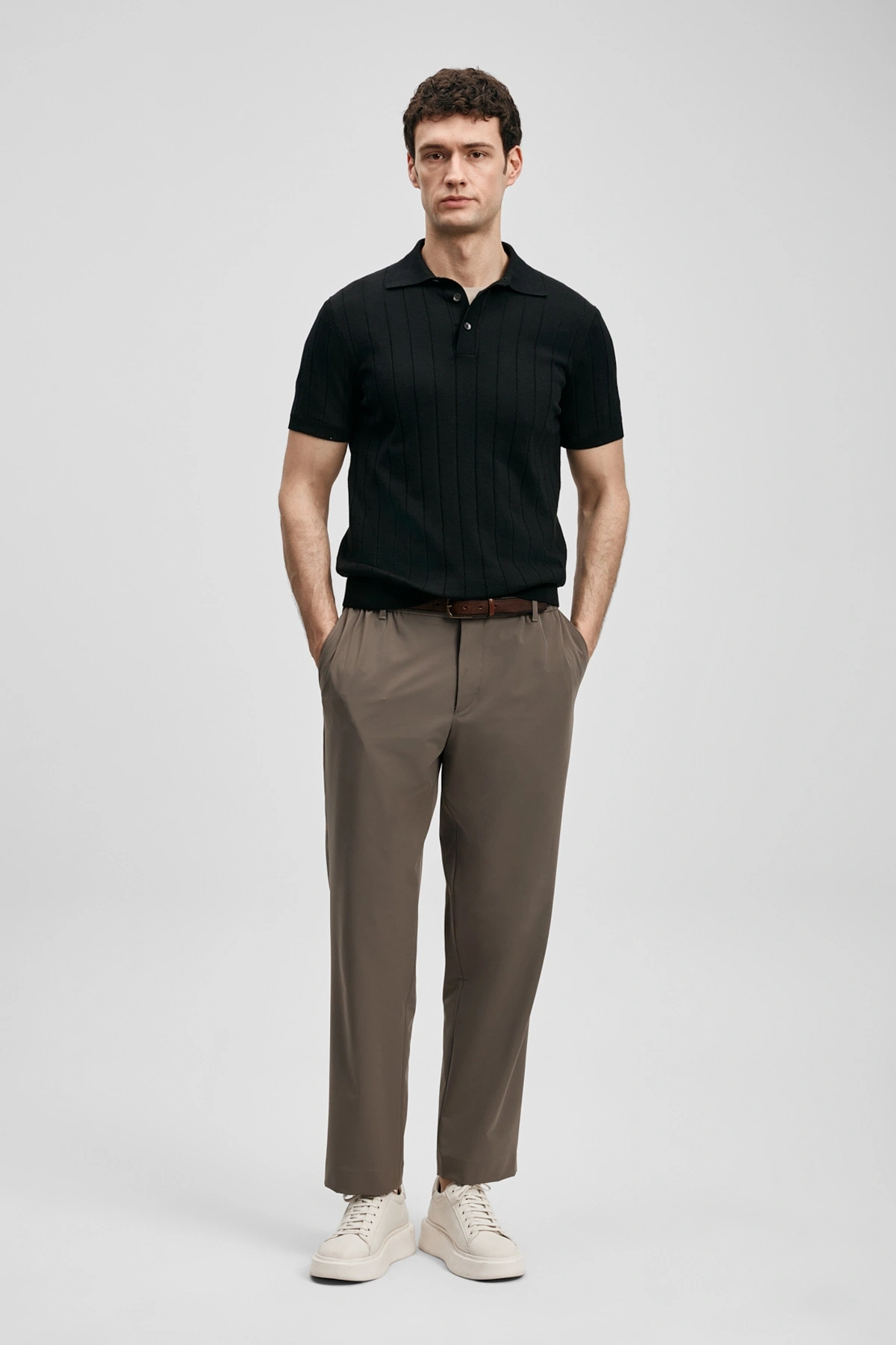 Lufian Bold Erkek Pamuklu Kazak Siyah