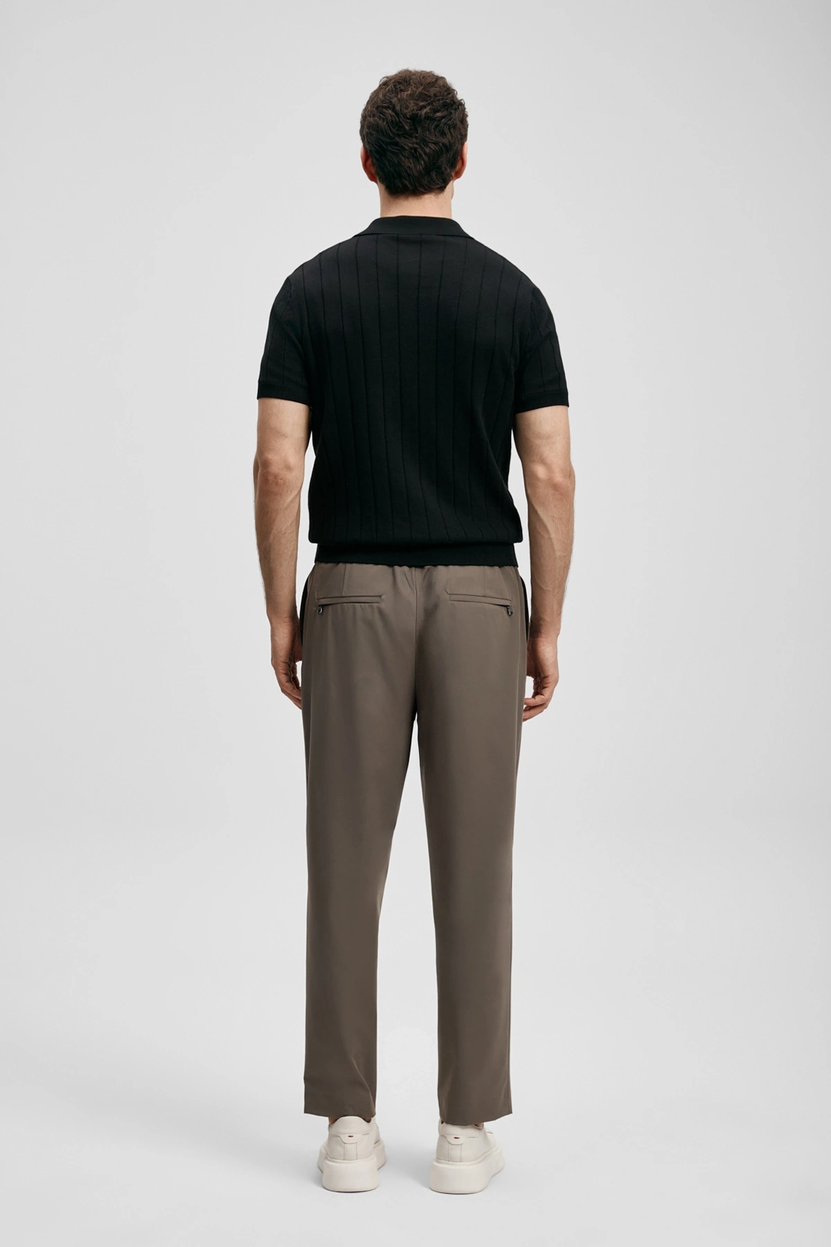 Lufian Bold Erkek Pamuklu Kazak Siyah