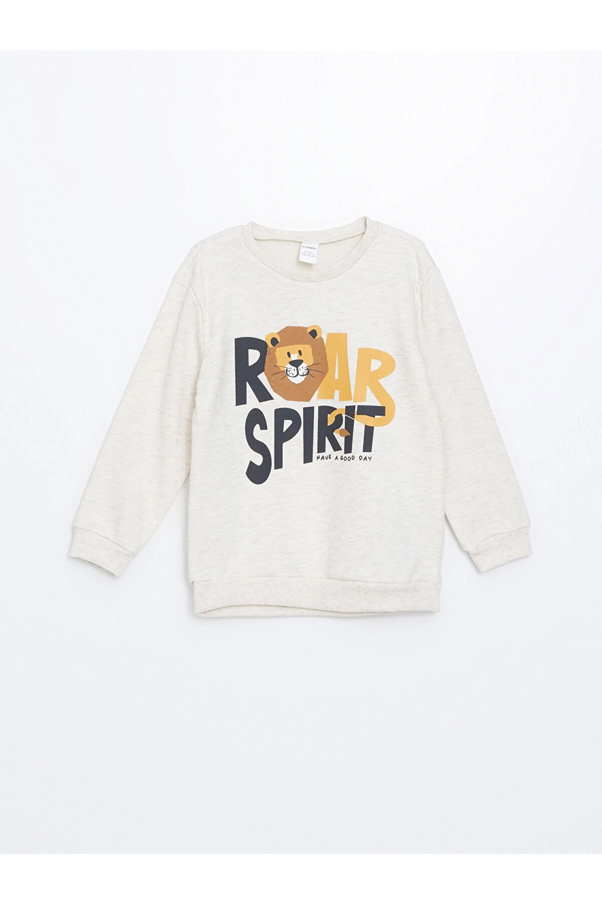 Lw - Bisiklet Yaka Baskılı Erkek Bebek Sweatshirt Ve Eşofman Alt 2li
