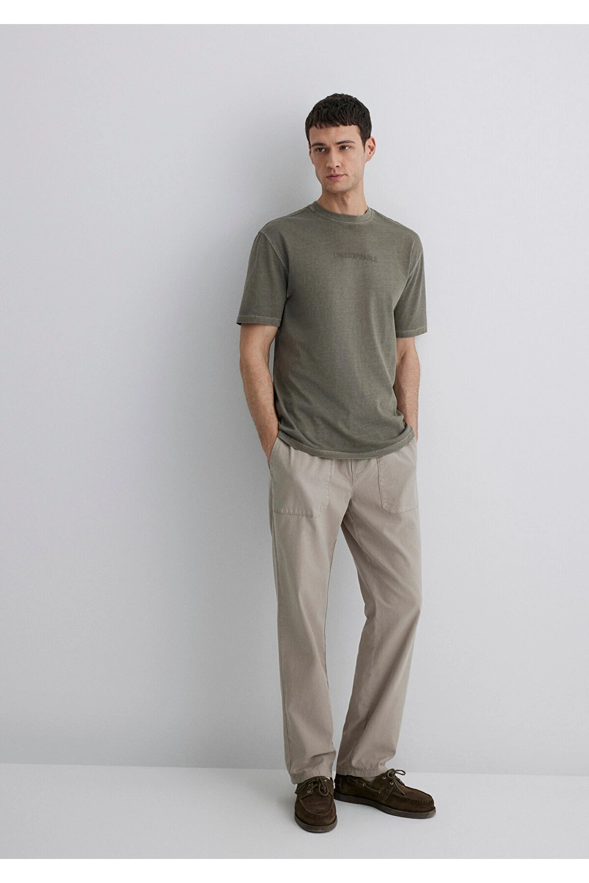 Mavi Bej Liyosel Pantolon