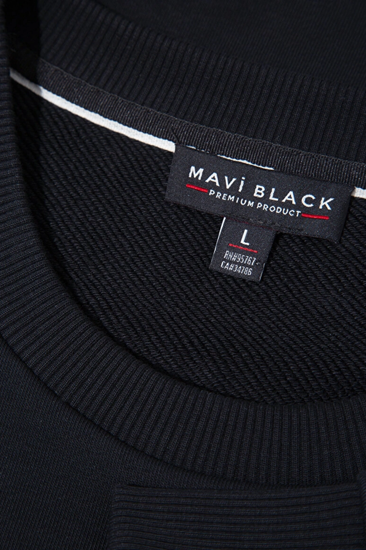 Mavi Black Bisiklet Yaka Siyah Sweatshirt