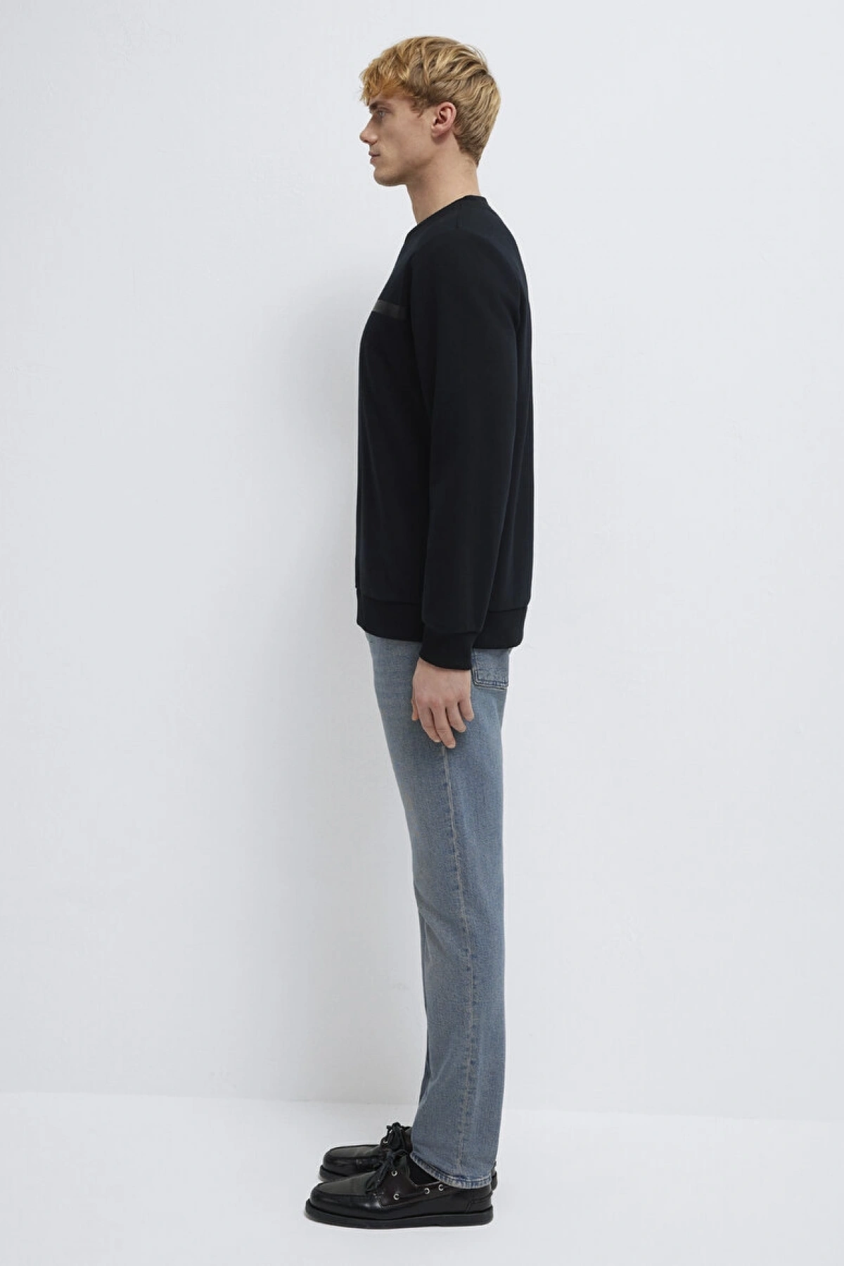 Mavi Black Bisiklet Yaka Siyah Sweatshirt