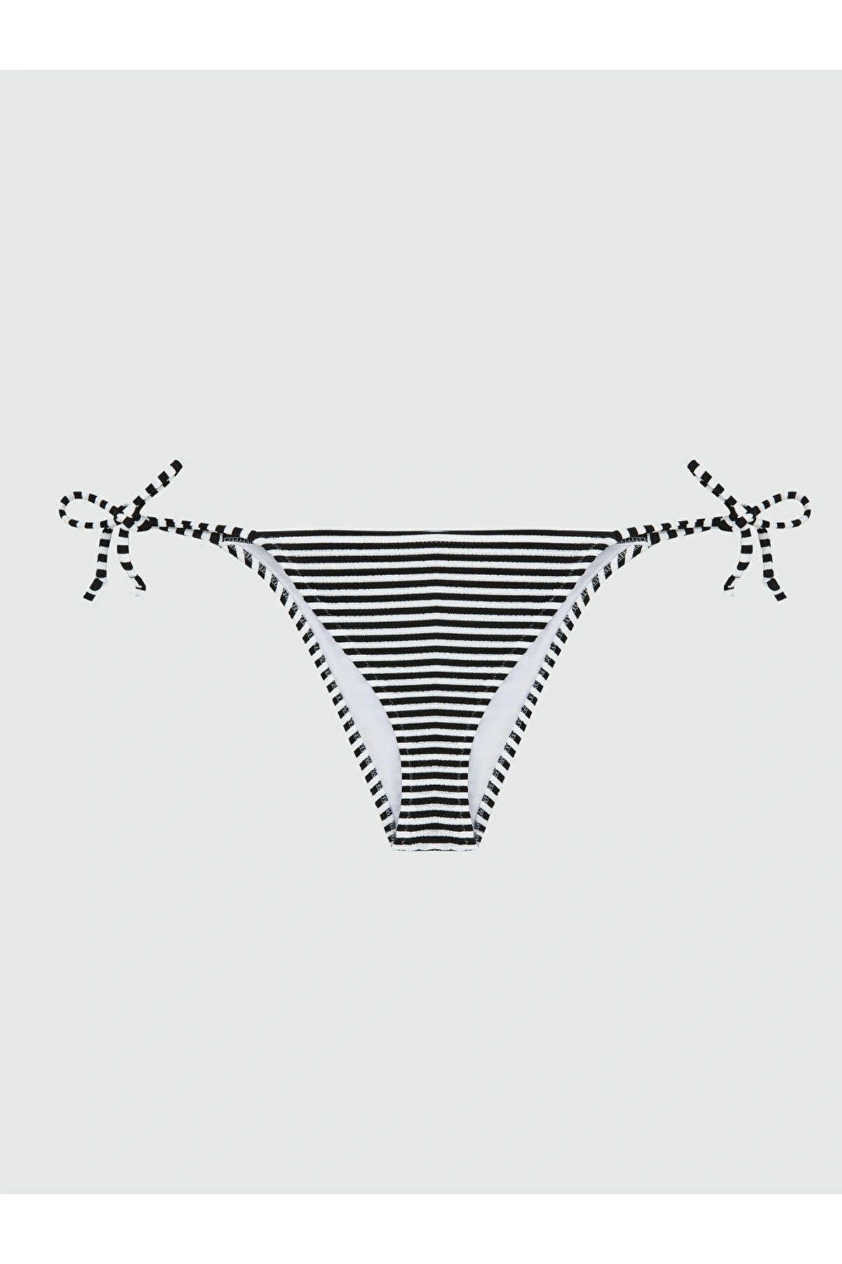 Mavi Brazilian Çizgili Kadın Bikini Altı