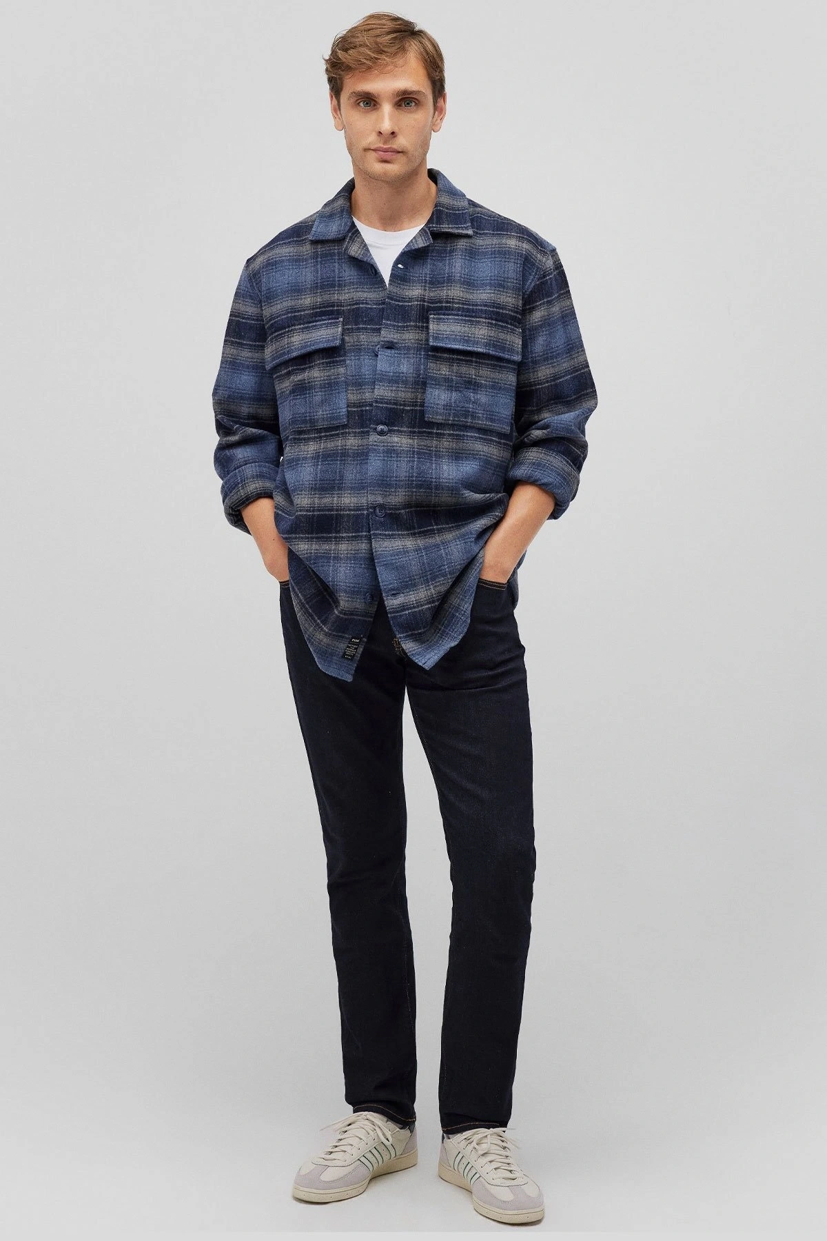 Mavi Erkek Kareli Gömlek