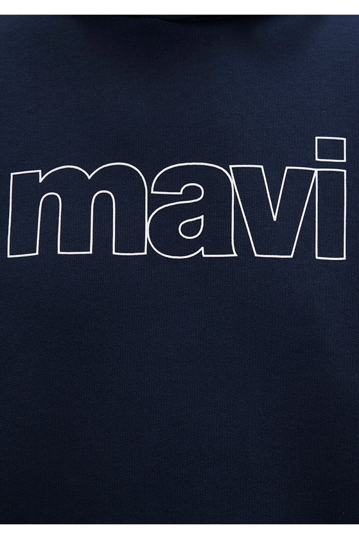 Mavi Logo Baskılı Kapüşonlu Lacivert Sweatshirt