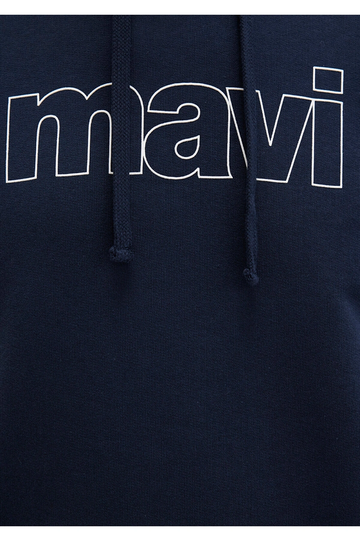 Mavi Logo Baskılı Kapüşonlu Lacivert Sweatshirt