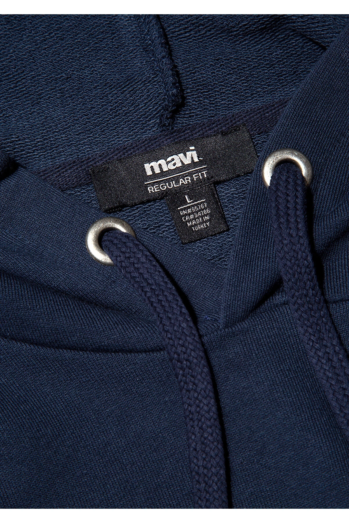 Mavi Logo Baskılı Kapüşonlu Lacivert Sweatshirt