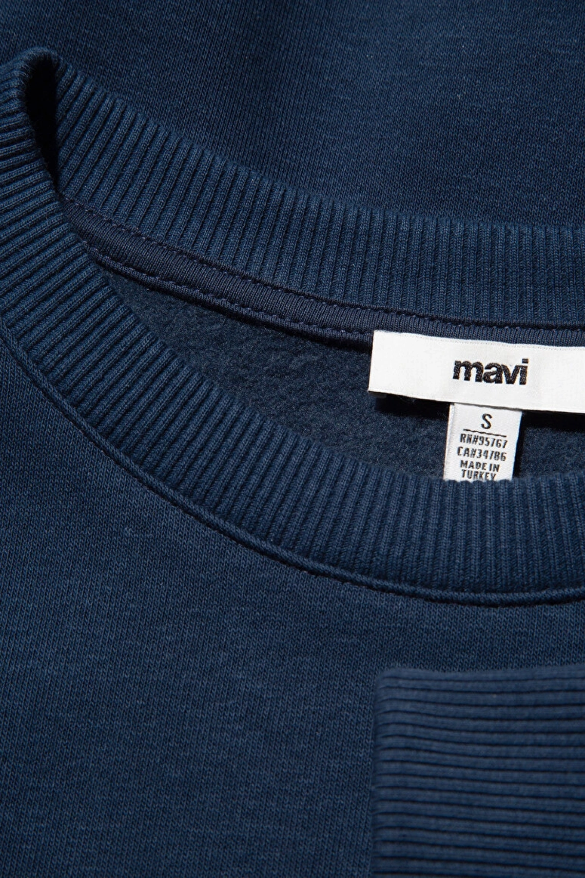 Mavi Logo Baskılı Lacivert Sweatshirt