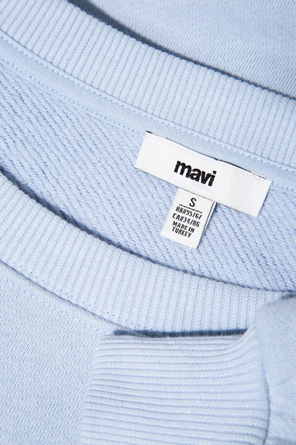 Mavi Logo Baskılı Mavi Sweatshirt