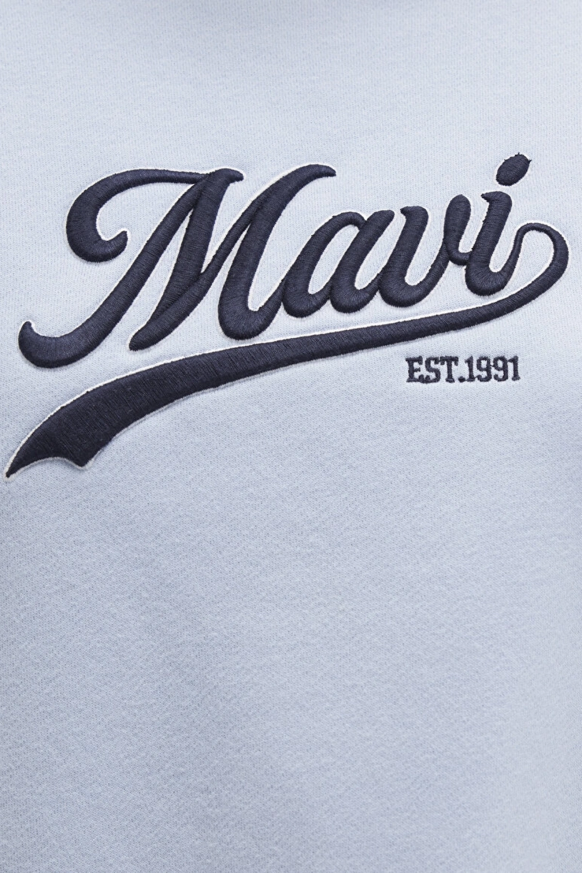 Mavi Logo Baskılı Mavi Sweatshirt