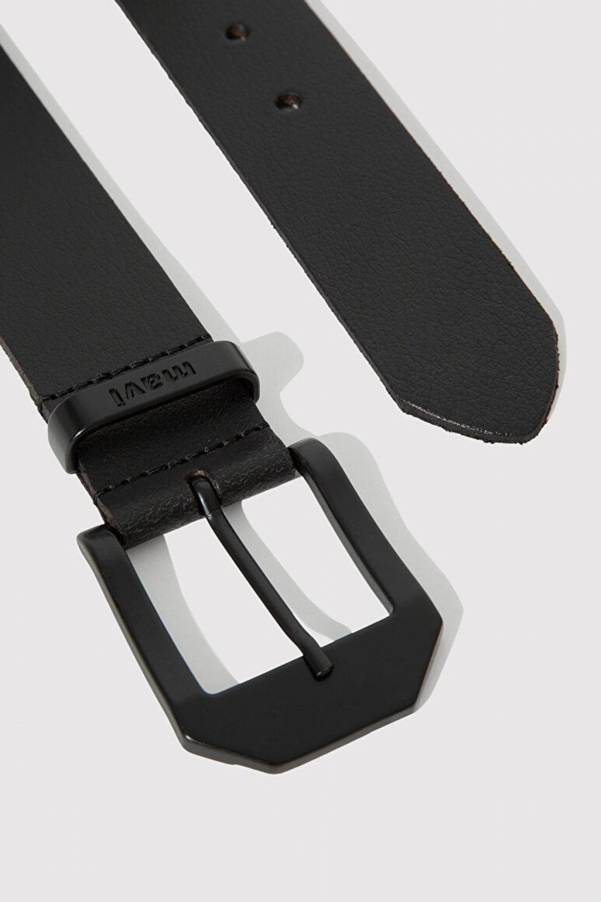 Mavi Siyah Deri Kemer