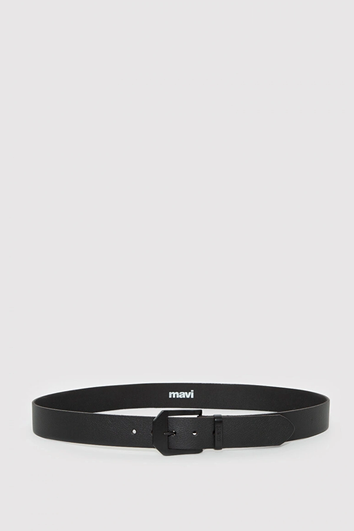 Mavi Siyah Deri Kemer