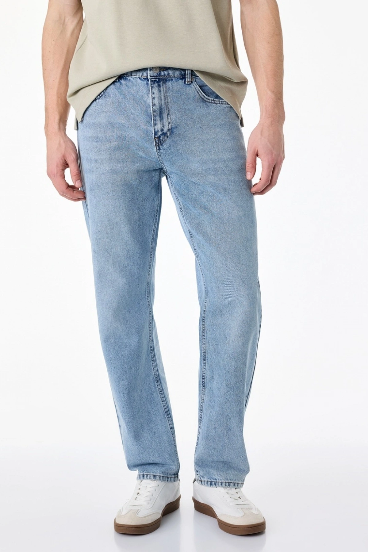 Pamuklu 5 Cepli Normal Bel Vintage Straight Fit Jean Pantolon