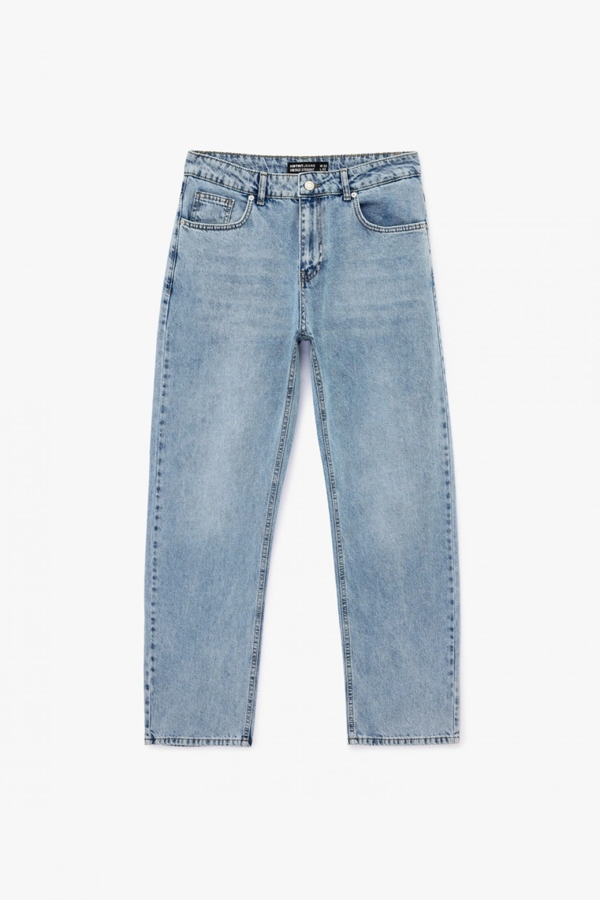 Pamuklu 5 Cepli Normal Bel Vintage Straight Fit Jean Pantolon