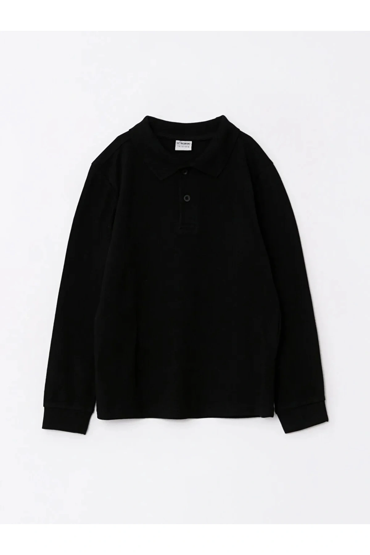 Polo Yaka Basic Uzun Kollu Erkek Çocuk Tişört