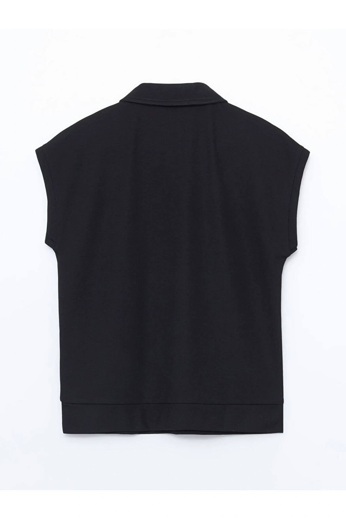 Polo Yaka Dokulu Kadın Tişört