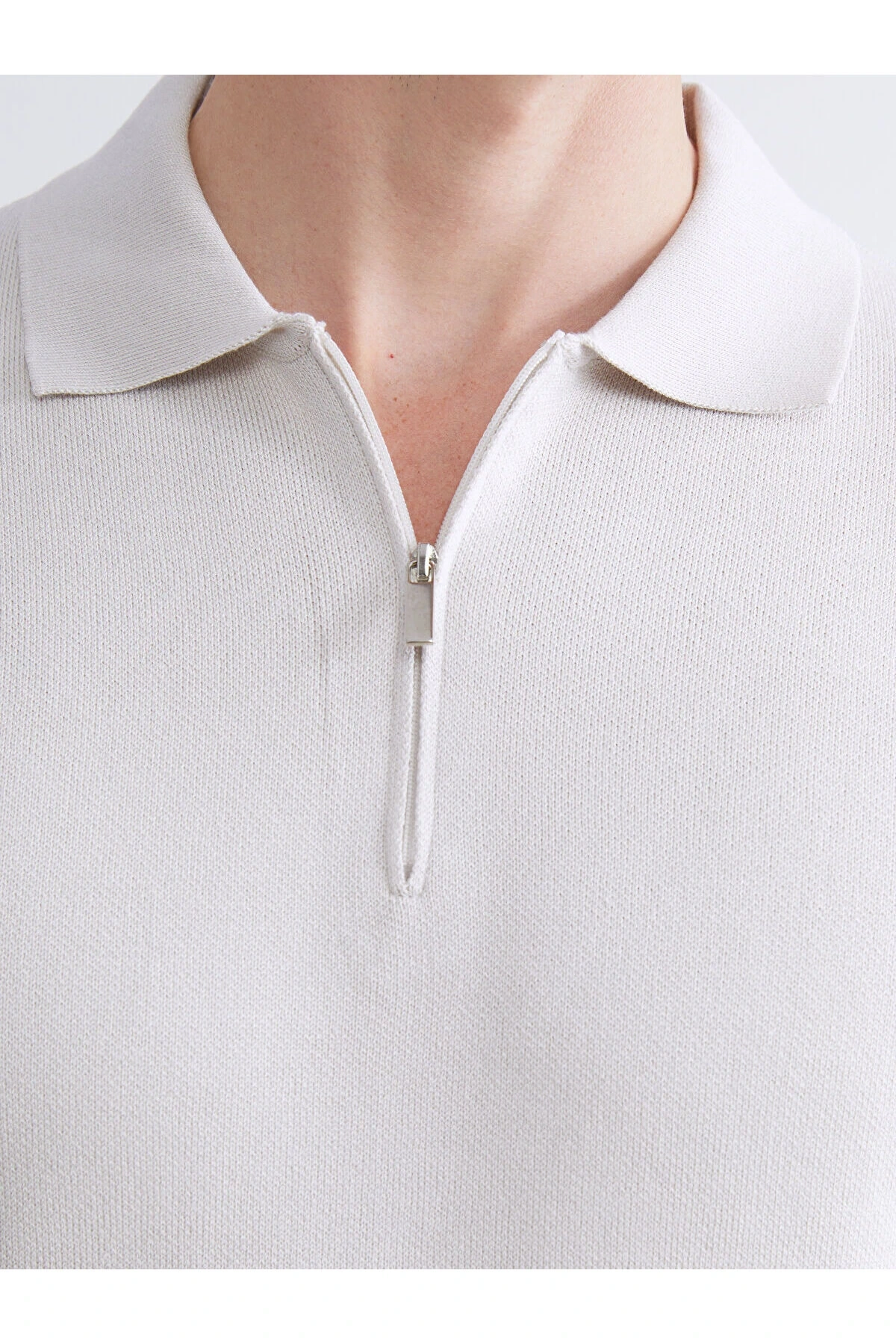 Polo Yaka Erkek Triko Kazak