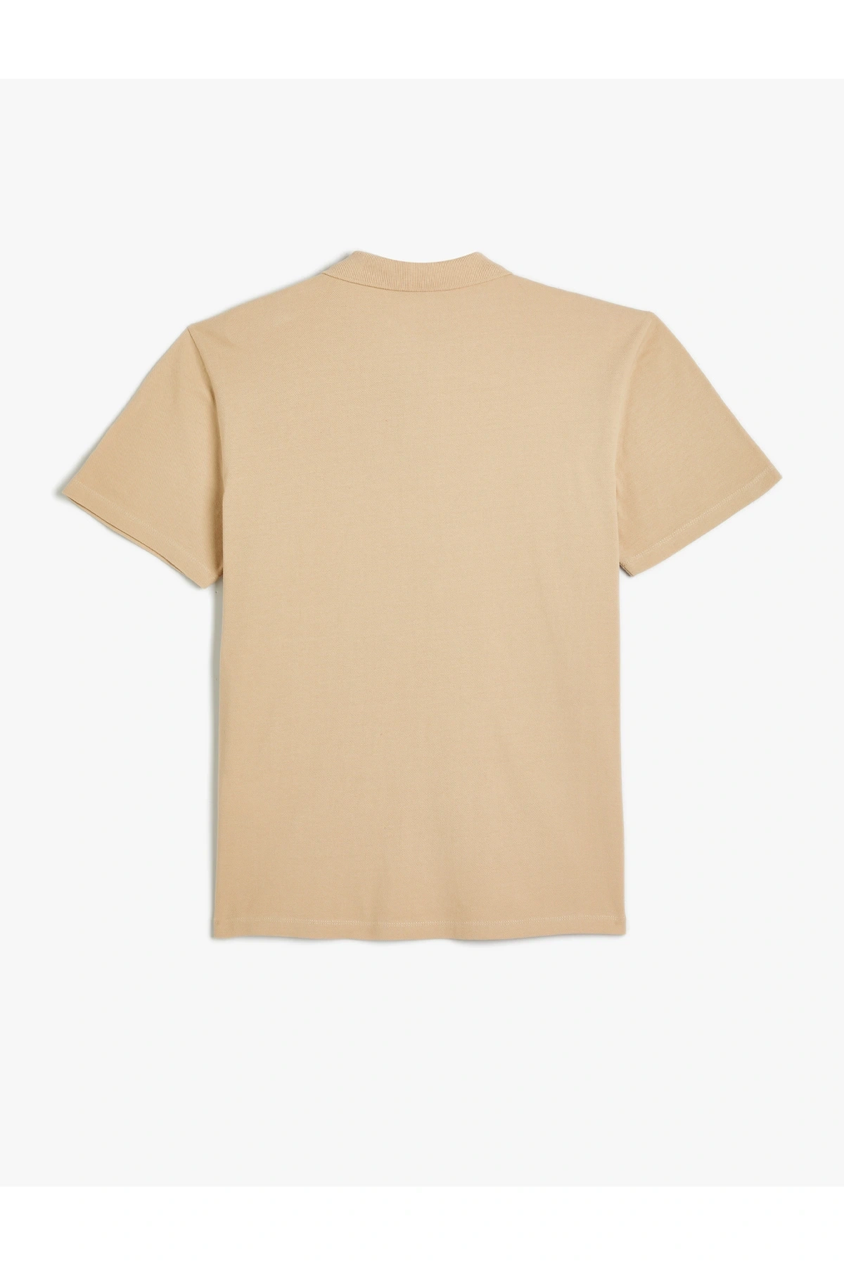 Polo Yaka Tişört Slim Fit Düğmeli Kısa Kollu