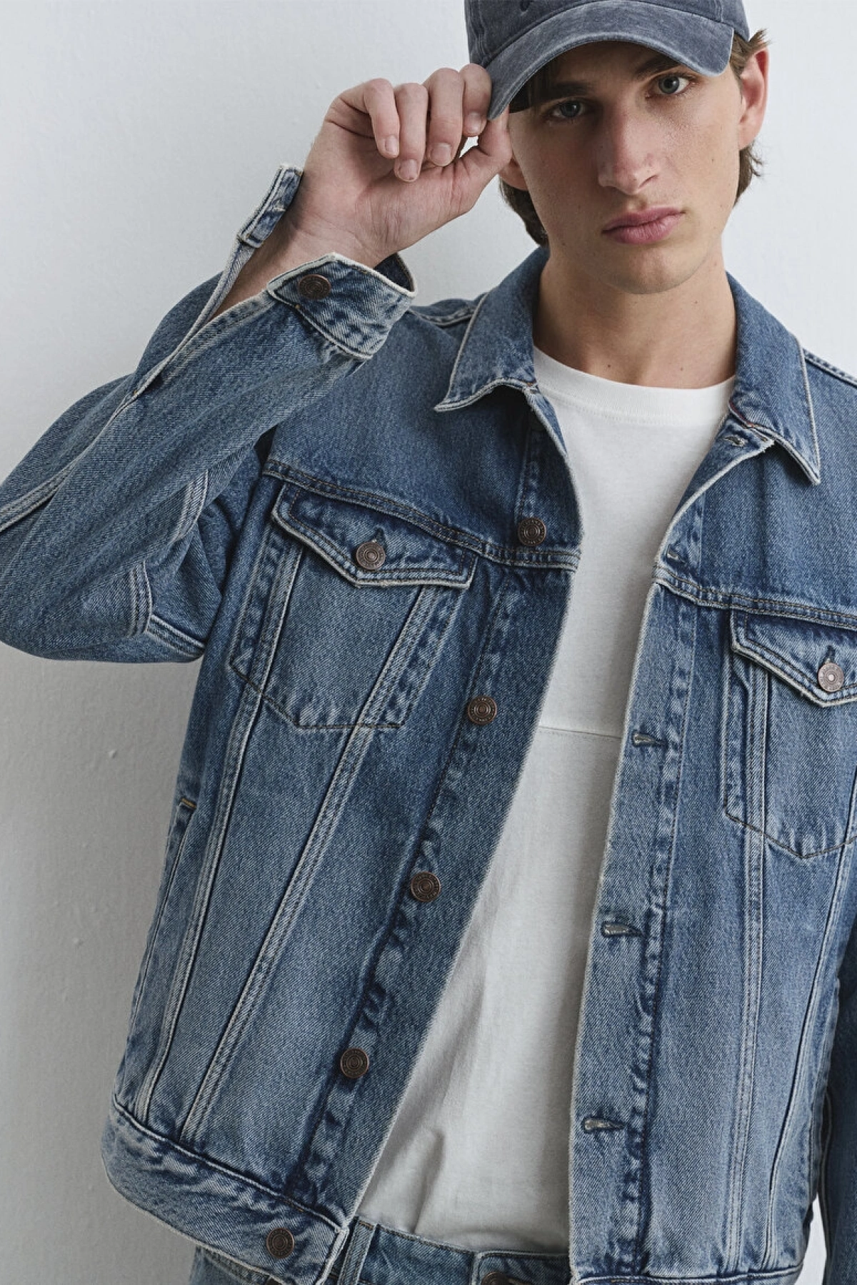 Ray Classic Denim Vintage İndigo Mavisi Jean Ceket