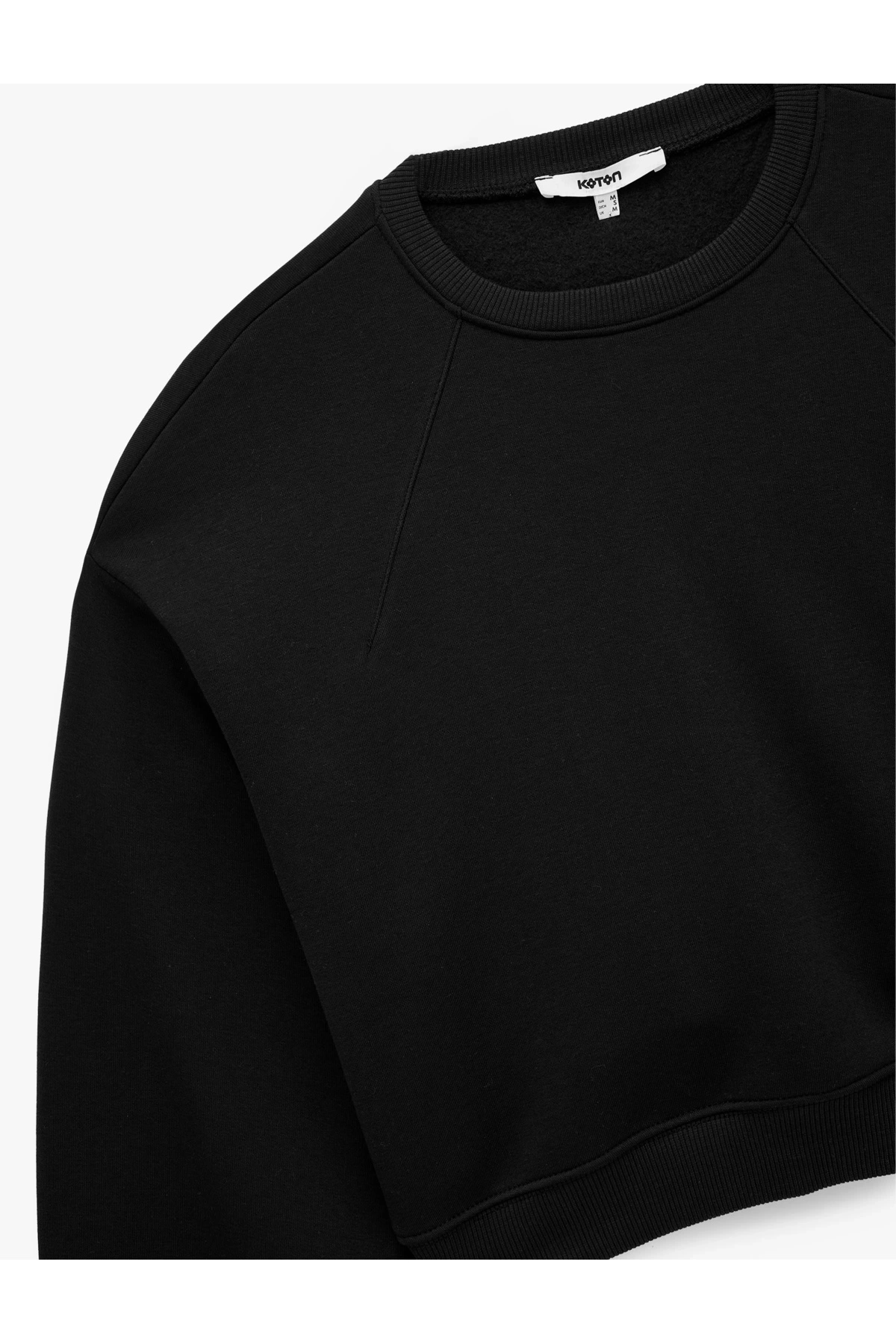 Regular Fit Üç İplik Uzun Kollu Bisiklet Yaka Basic Sweatshirt