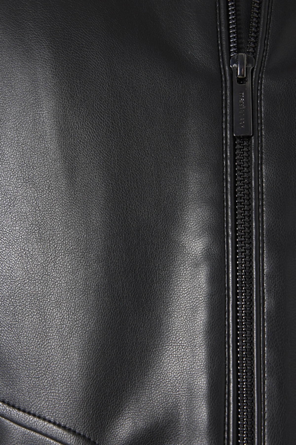 Siyah Biker Ceket Slim Fit / Dar Kesim