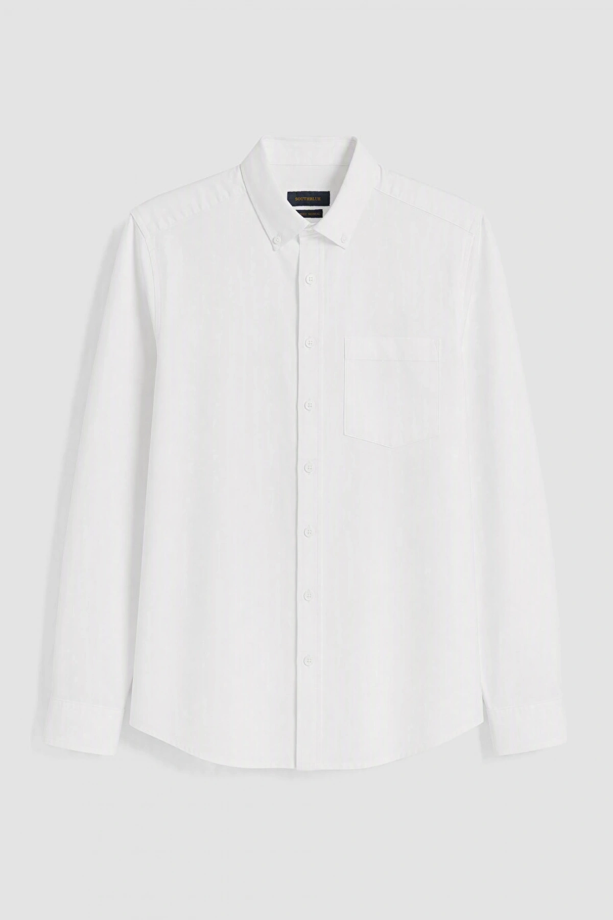 SOUTHBLUE Beyaz Regular Fit Oxford Erkek Gömlek