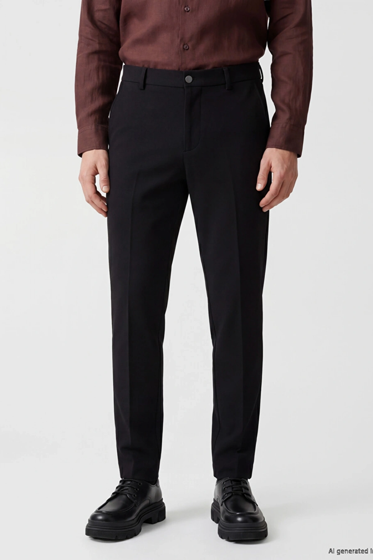 SOUTHBLUE Siyah Regular Fit Erkek Pantolon
