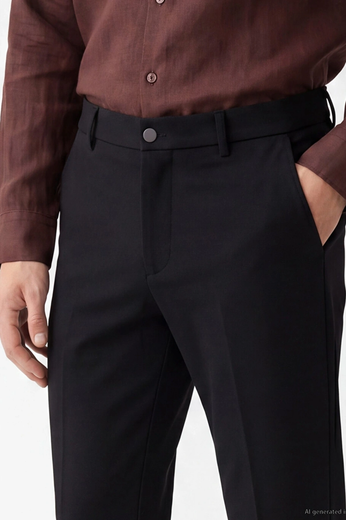 SOUTHBLUE Siyah Regular Fit Erkek Pantolon