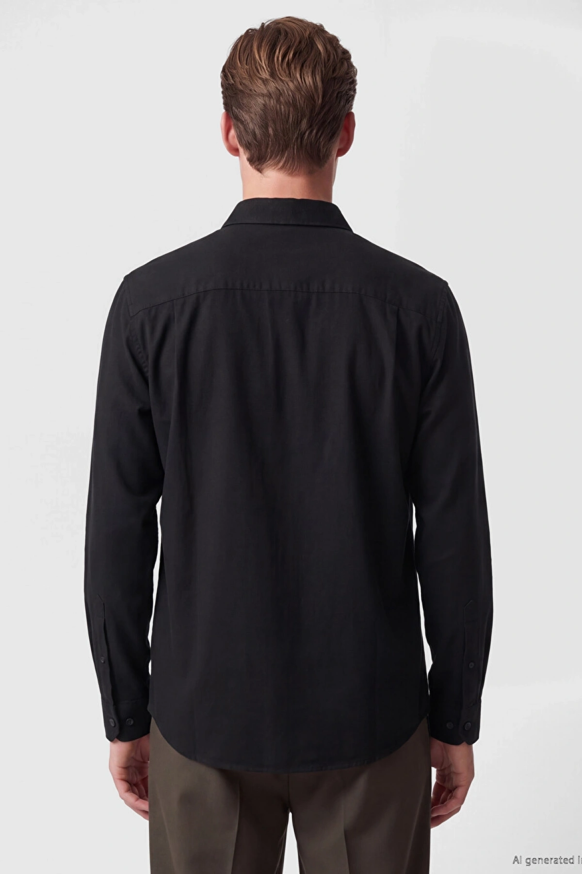 SOUTHBLUE Siyah Regular Fit Oxford Erkek Gömlek