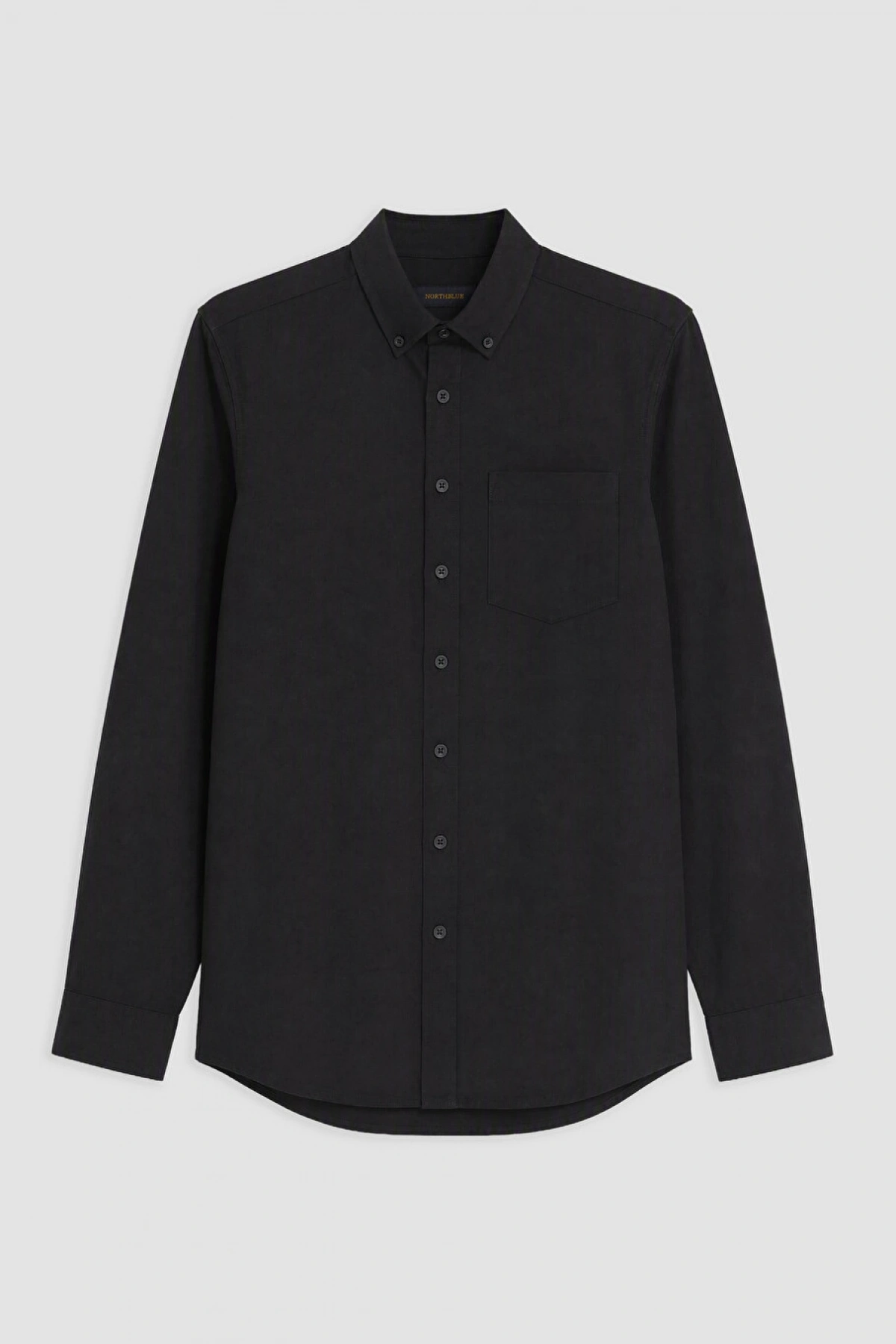SOUTHBLUE Siyah Regular Fit Oxford Erkek Gömlek