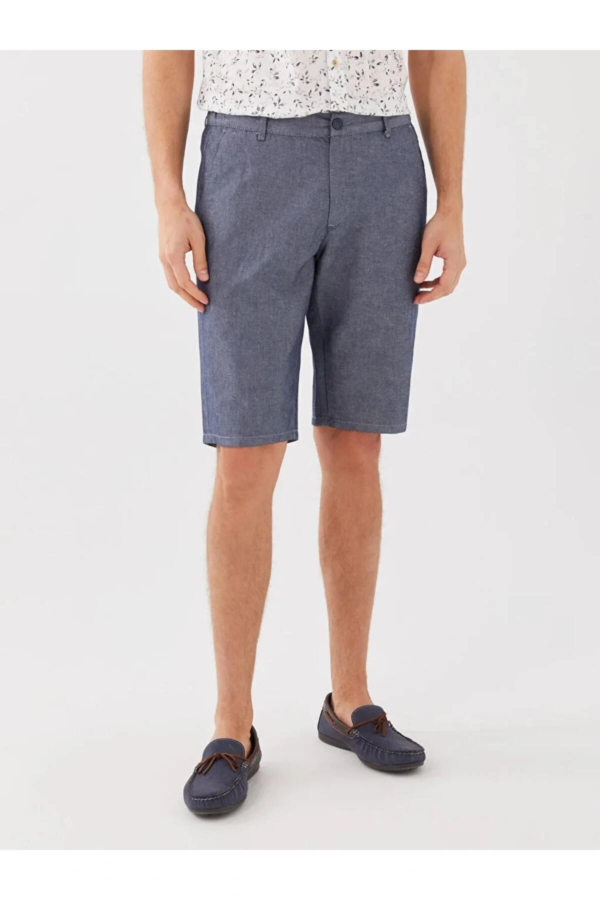 SOUTHBLUE Standart Kalıp Armürlü Erkek Bermuda Şort
