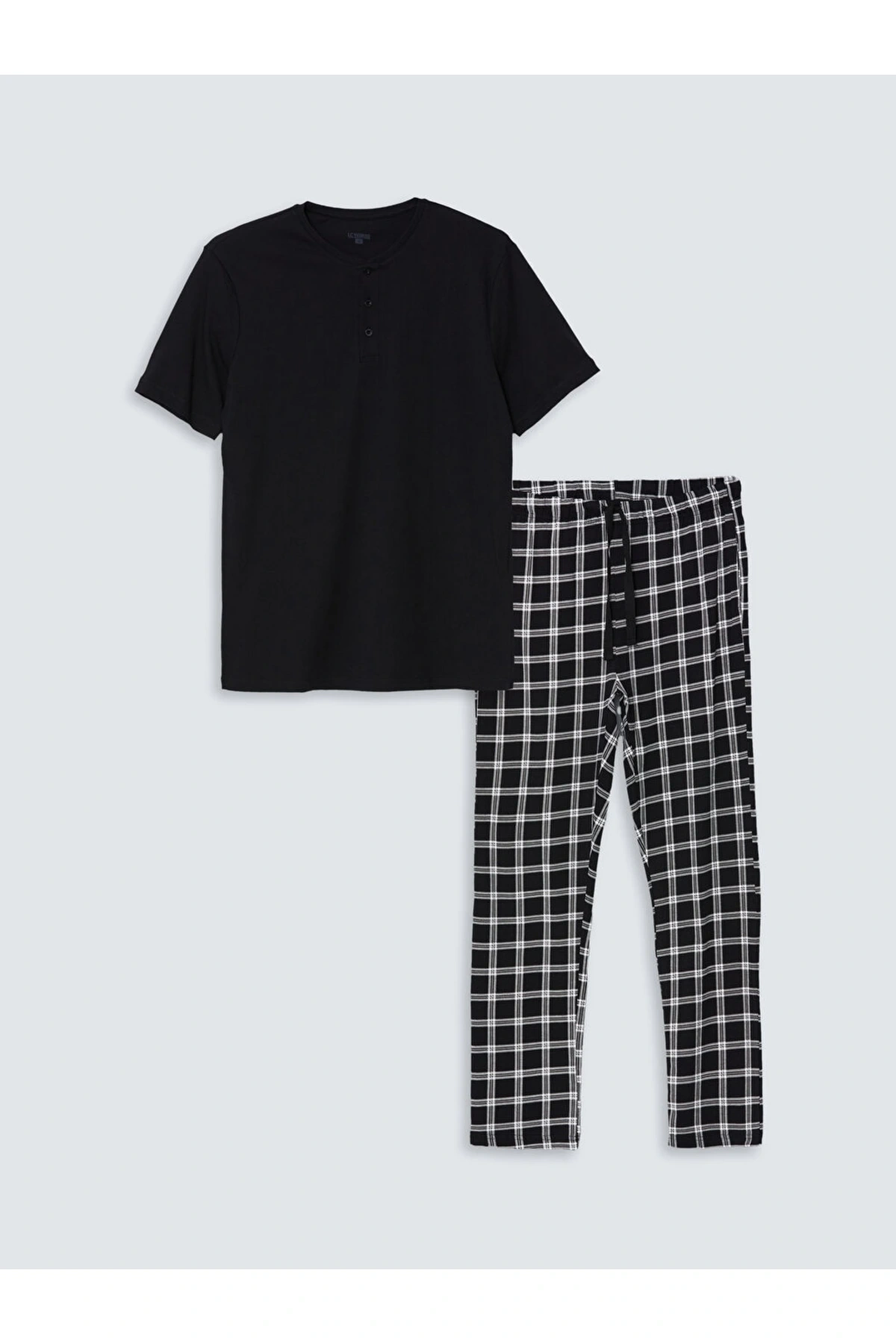 LC WAIKIKI Siyah Standart Kalıp Erkek Pijama Takımı