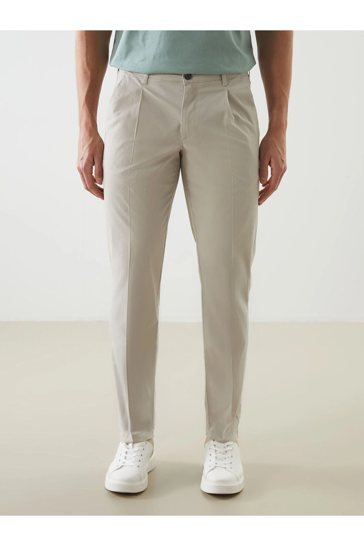 Standart Kalıp Gabardin Erkek Chino Pantolon