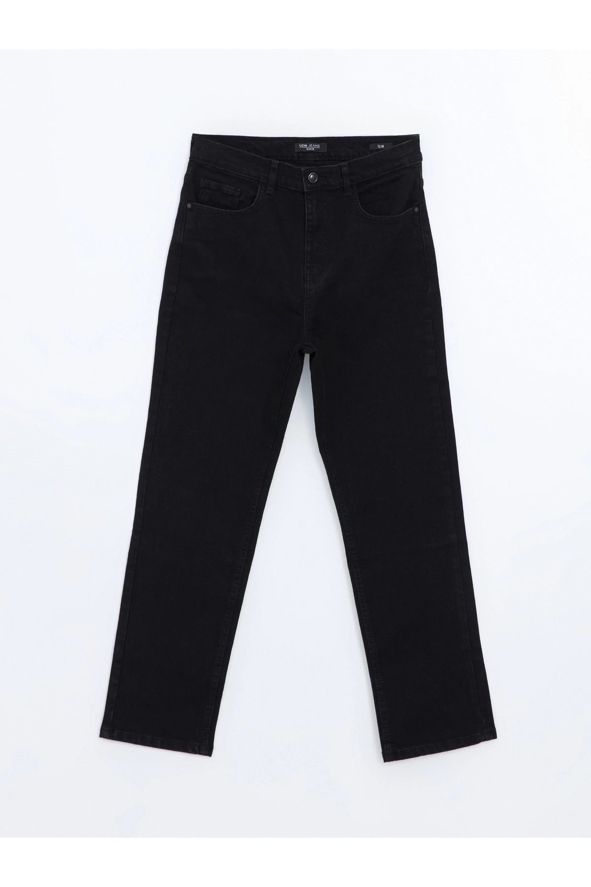 LCW Jeans Siyah Straight Fit Kadın Jean Pantolon