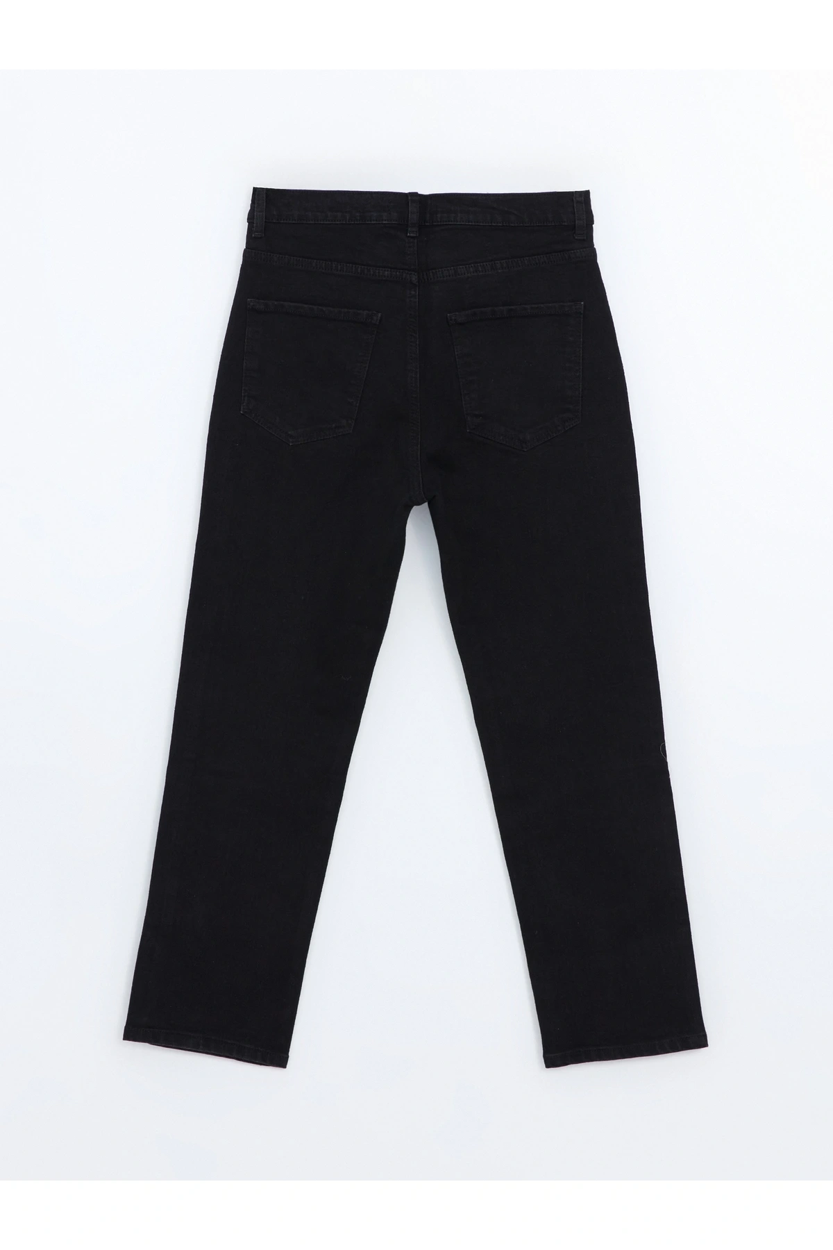 LCW Jeans Siyah Straight Fit Kadın Jean Pantolon
