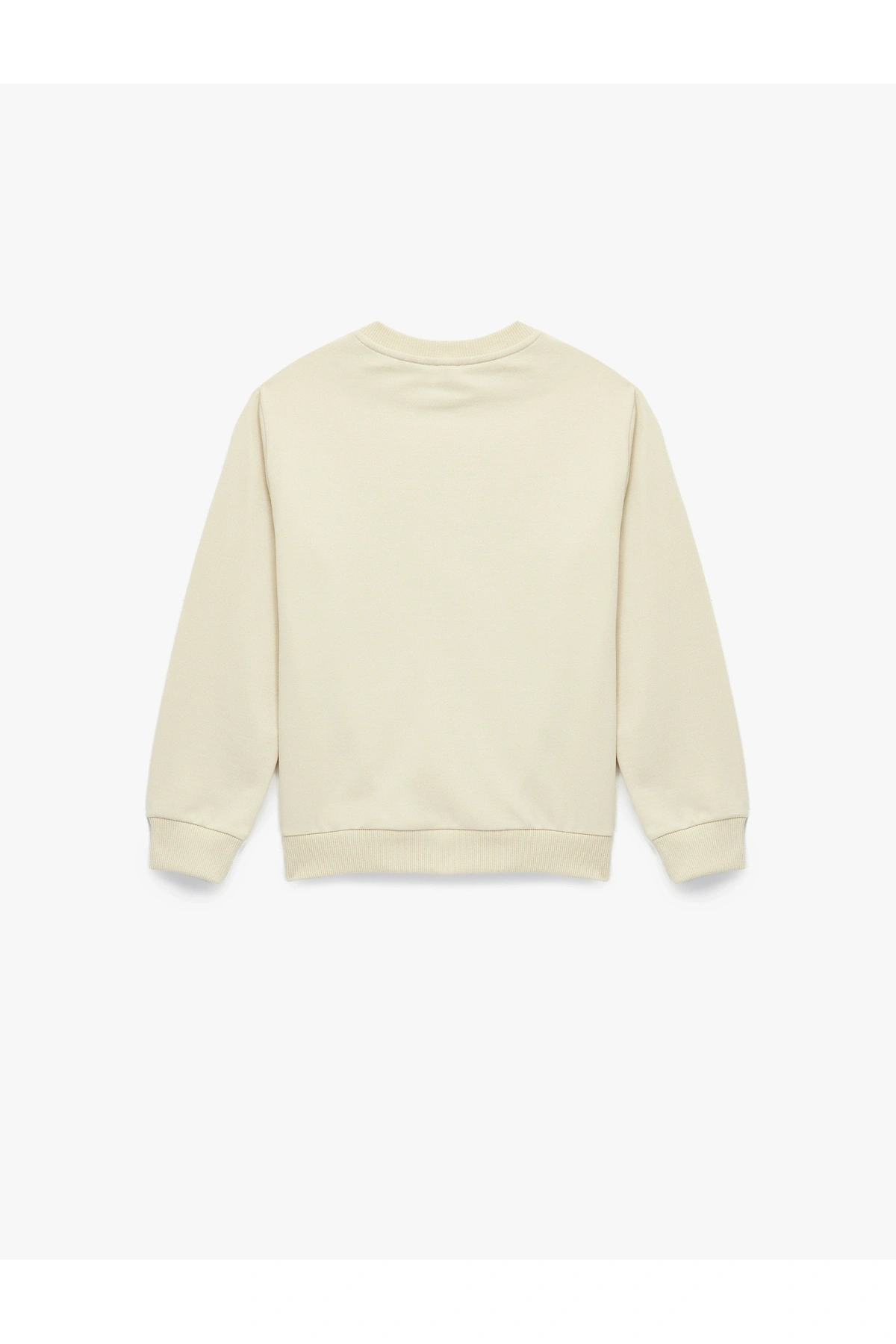 Koton Kids Beyaz Bisiklet Yaka Fast Food Rider Baskılı Çocuk Sweatshirt