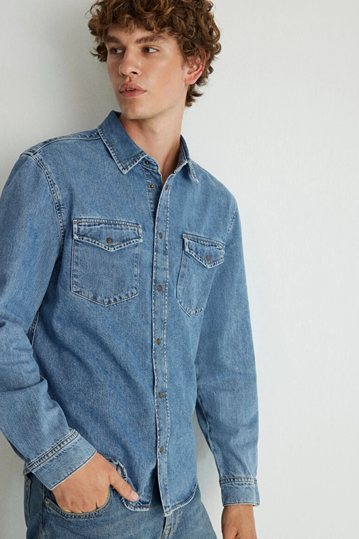 Ted Indigo Mavisi Jean Gömlek