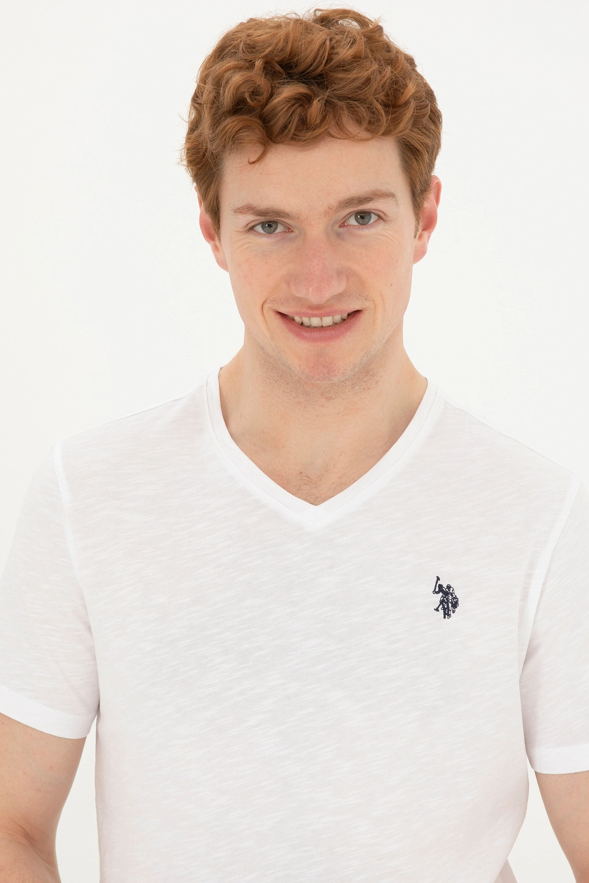 U.S. Polo Assn. Erkek Beyaz Basic Tişört Beyaz