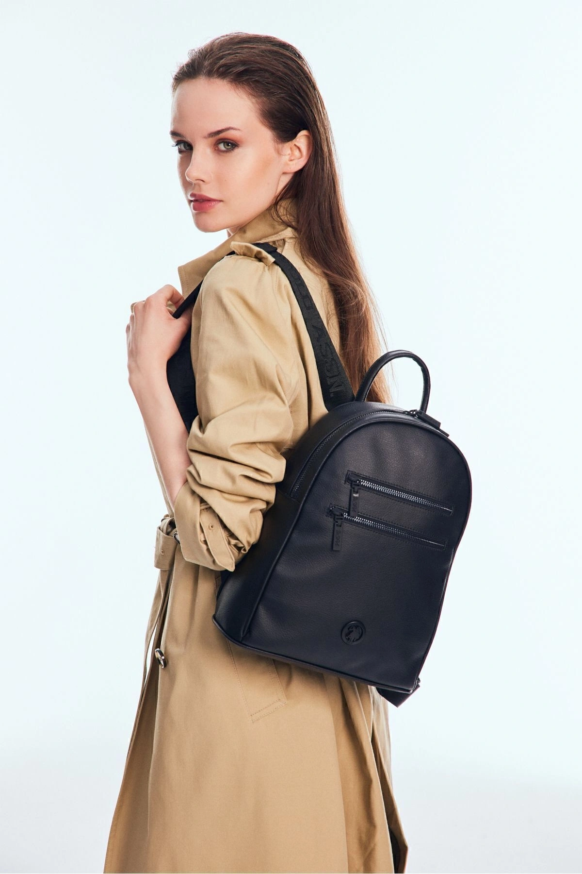 U.S. Polo Assn. Sıyah Kadın Sırt Çantası